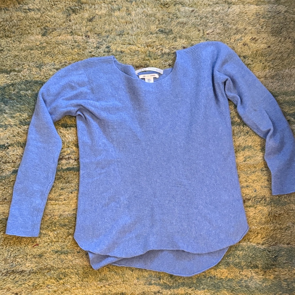 blue cashmere sweater